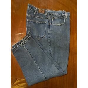 L.L. Bean Mens Relaxed Fit Vtg Jeans 100% Cotton Stonewash Blue Classic 1990's